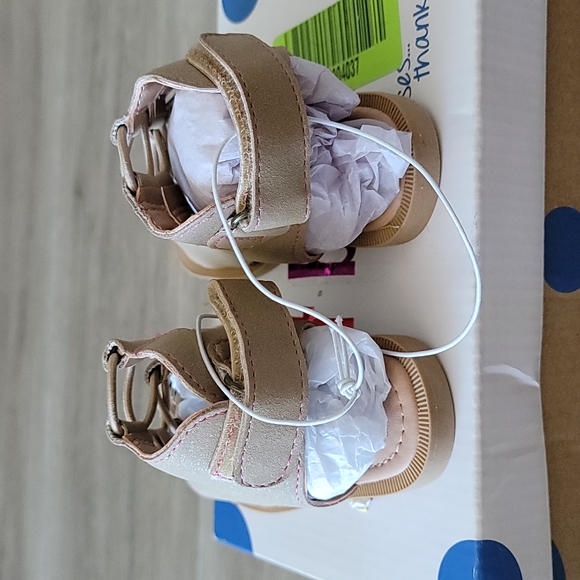 Just Buds Jordyn Toddler Gladiator Tan Sandals - Picture 3 of 6